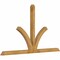 Ekena Millwork Richland Rough Sawn Timber Gable Bracket, Western Red Cedar, 96"W x 56"H x 4"D x 4"F, 14/12 Pitch GBW096X56X0404RIC00RWR - alternate 5